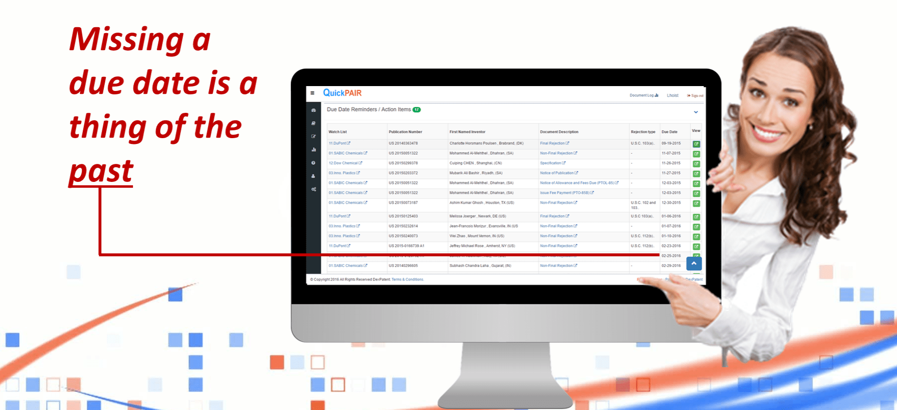 Patent Status
                                Update-QuickPair Web Mobile